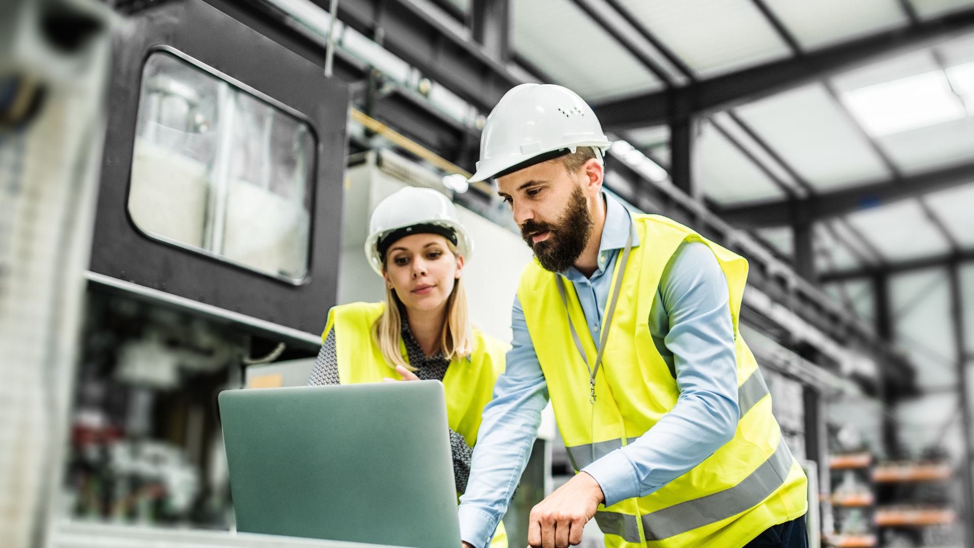 man, woman, engineering, safety
